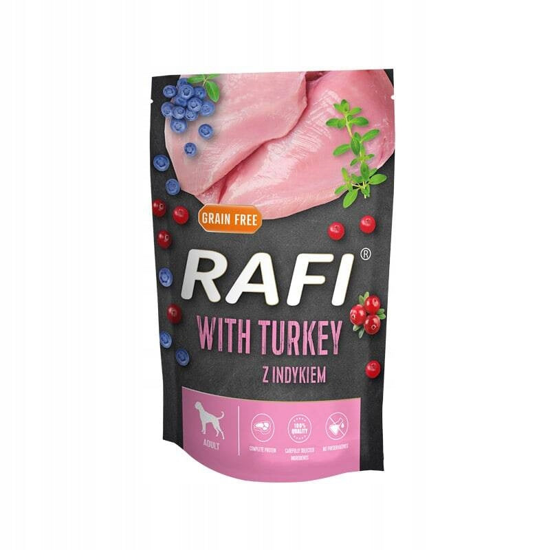 Wet food Rafi grain-free for adult dogs sachet 24 x 500 g Brand Rafi
