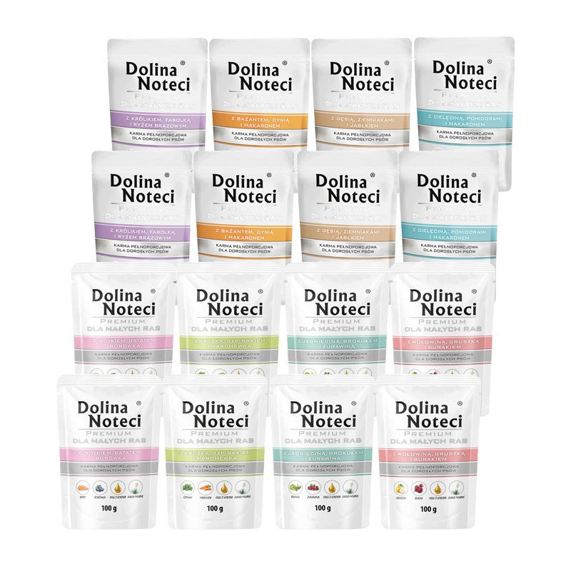 Wet food for small breed dogs Dolina Noteci Premium mix 16 x 100 g