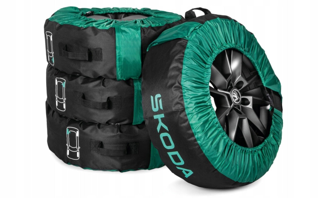 Wheel covers set of 4 pieces for a set of 19" - 21" ORIGINAL SKODA wheels