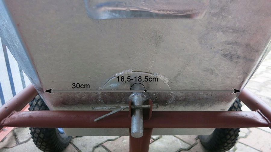 Wheelbarrow box GALVANIZED Japanese 200l Brand no brand