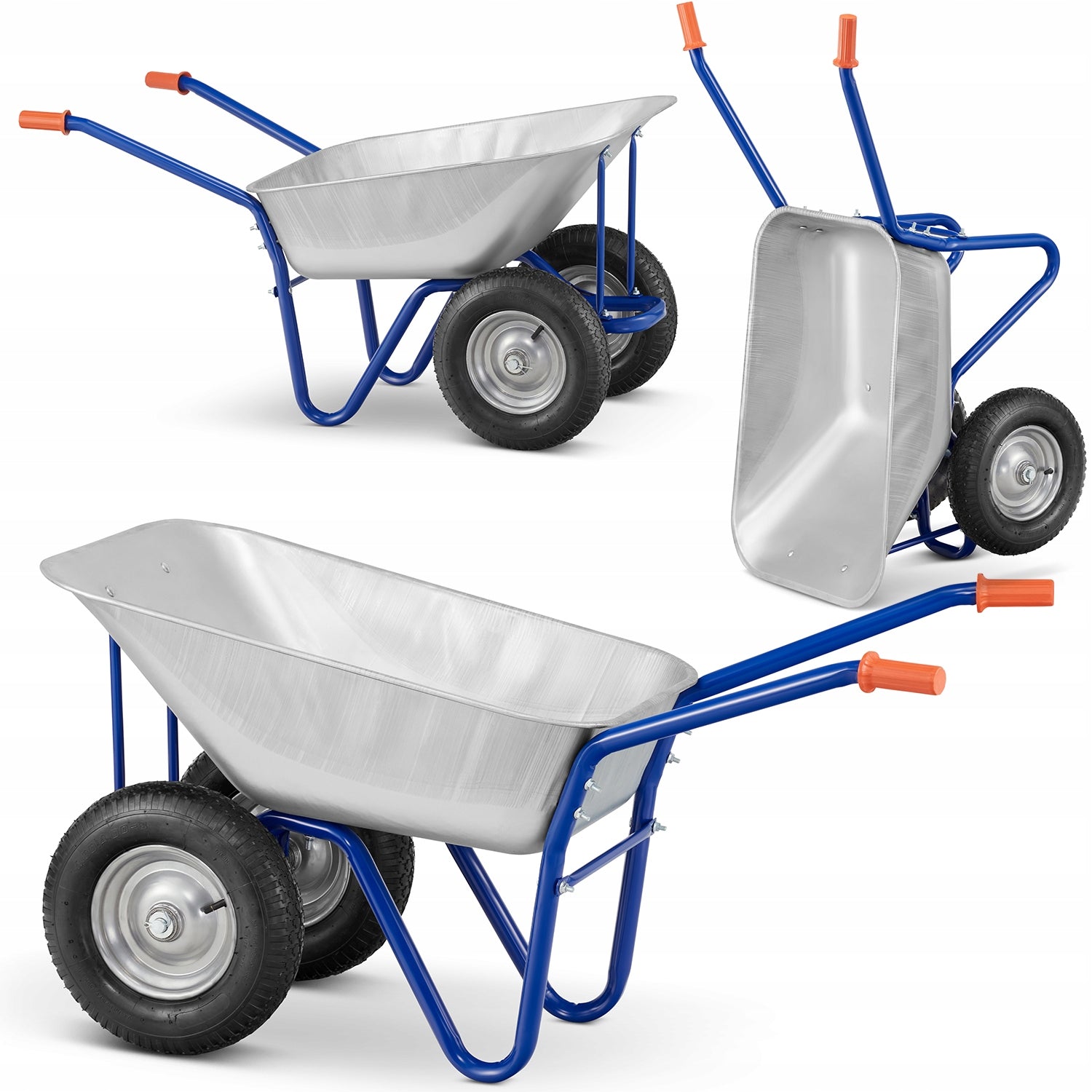 Wheelbarrow construction cradle galvanized KPGD-567/1 140 L / 250 kg