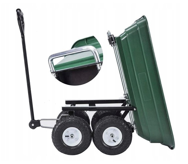 Wheelbarrow tipper GARDEN TROLLEY transport trailer load capacity 250kg 85L Capacity 85 l
