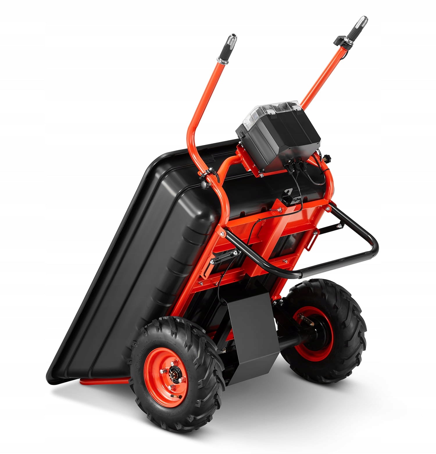 Wheelbarrow trailer cradle 300L electric with electric drive Bäumr-AG Manufacturer code SCH-BMR-UT300