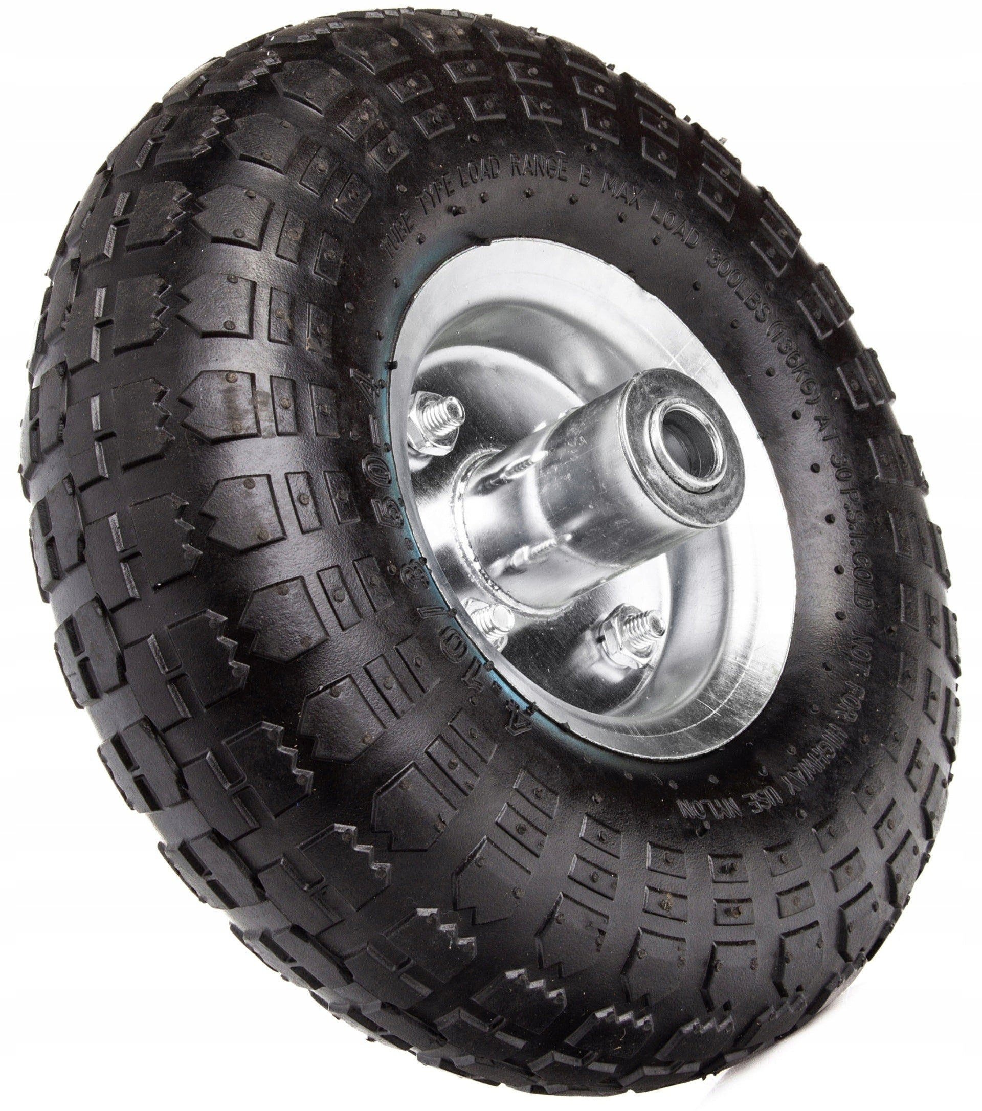 Wheelbarrow wheel 4PR 4.10 3.50-4 260x80 bearing fi 16mm pumped tire Manufacturer code 00-M85222/16