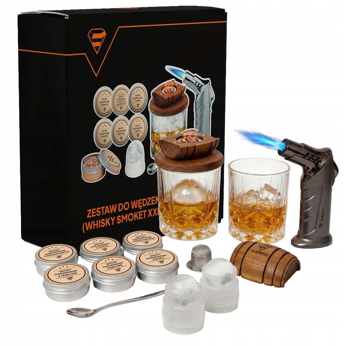 Whiskey smoking set smoker premium drink accessories for Boyfriend