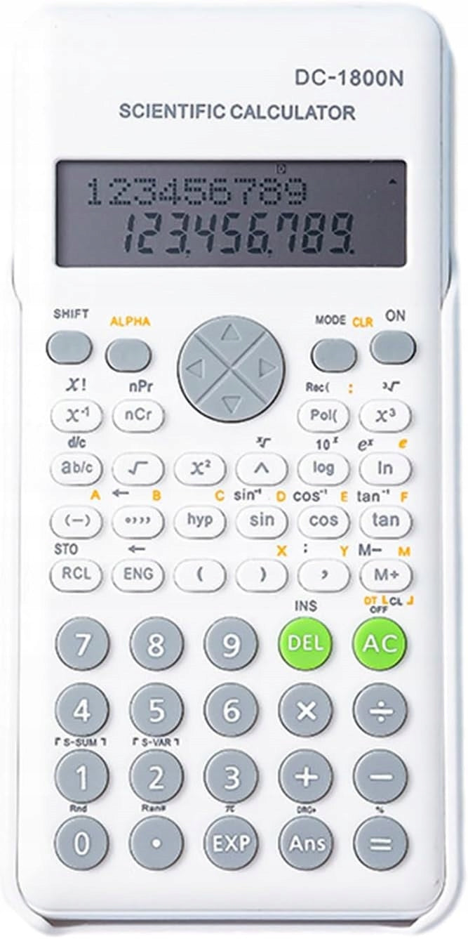 White 2 Line Scientific Calculator 240 Engineering Functions Manufacturer code Różowy Kalkulator Naukowy Inżynierski