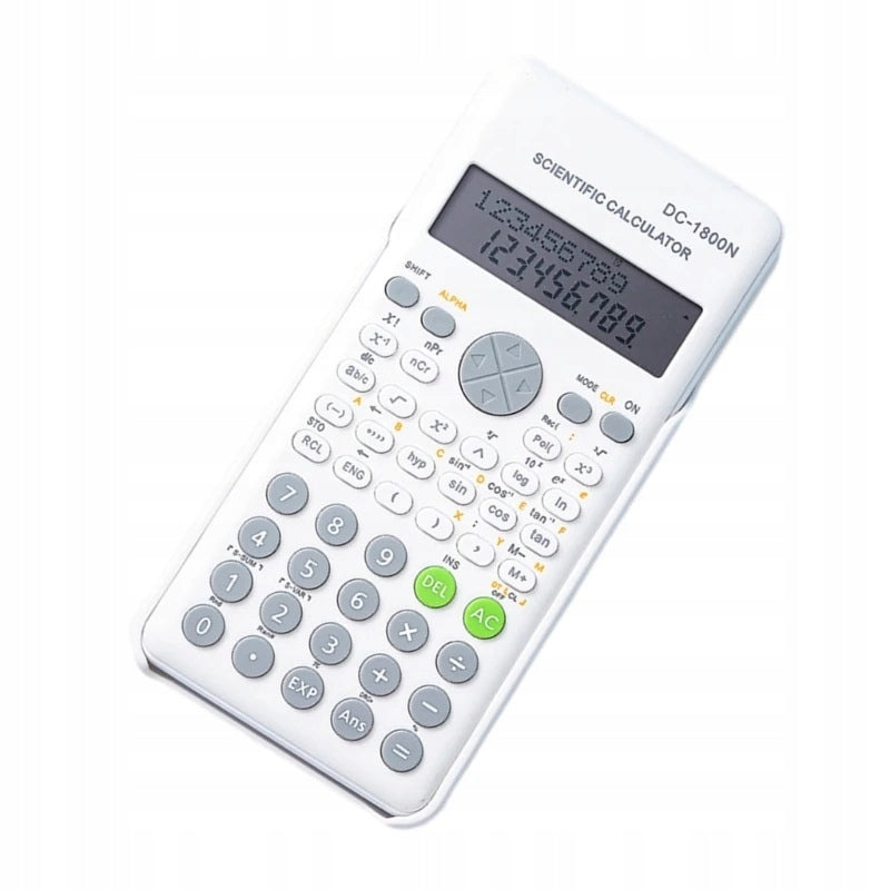 White 2 Line Scientific Calculator 240 Engineering Functions