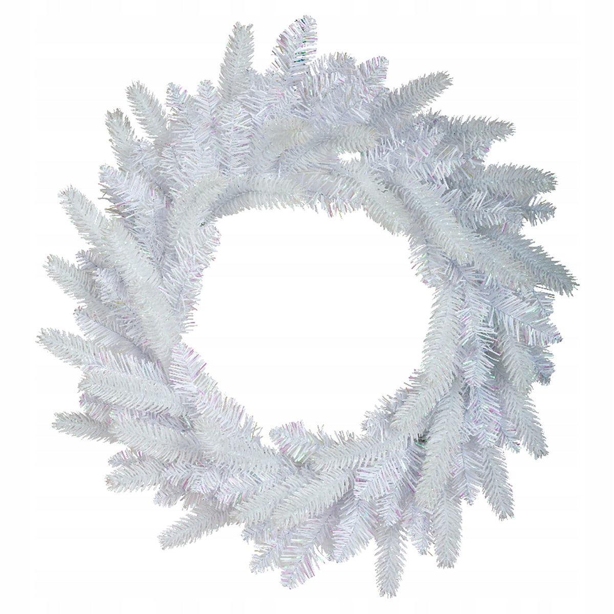 White Christmas Tree Wreath for Christmas Reed 50 cm Decorative Wreath