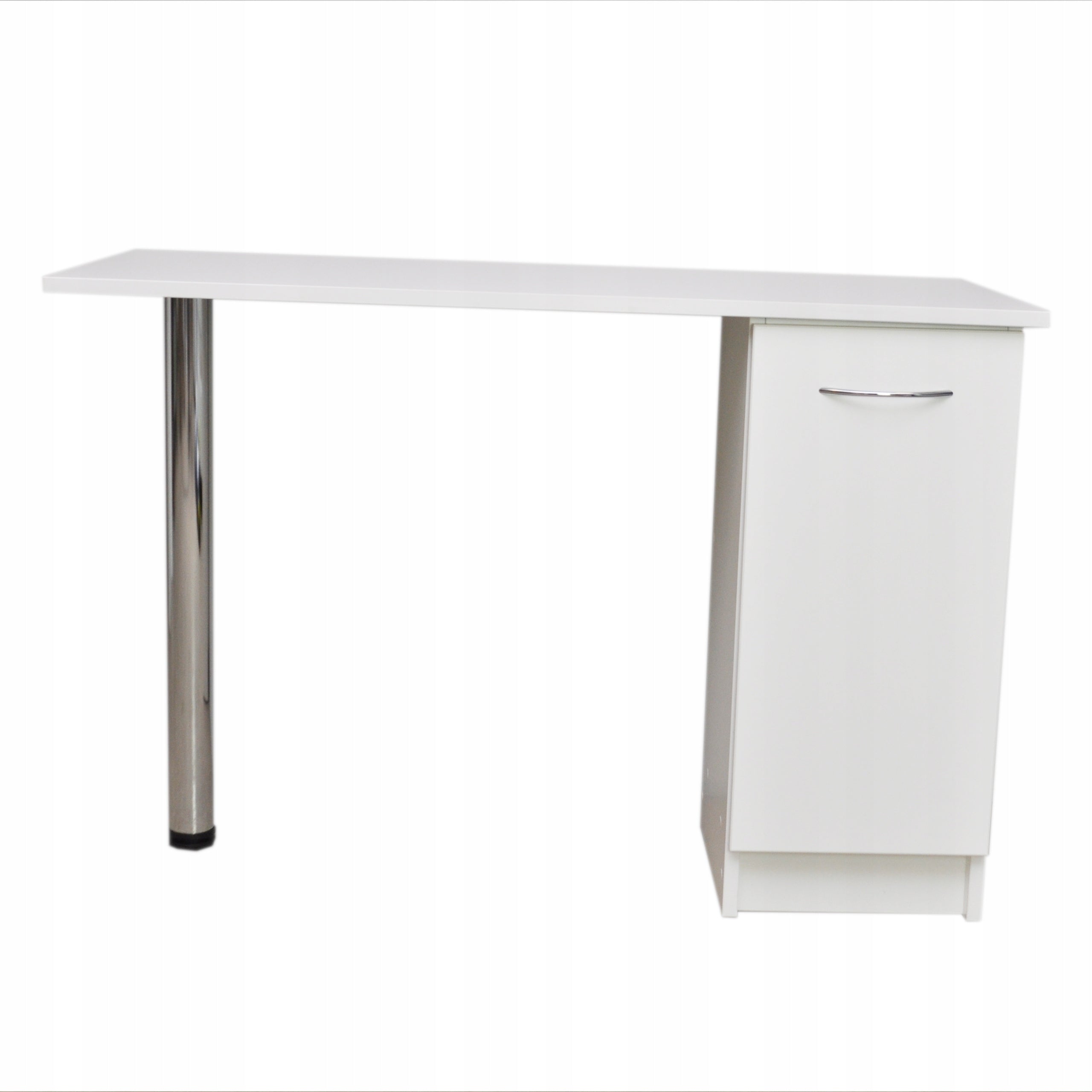 White Cosmetic Desk 110x50cm For Manicure With Drawers Comfortable Table Packaging status original