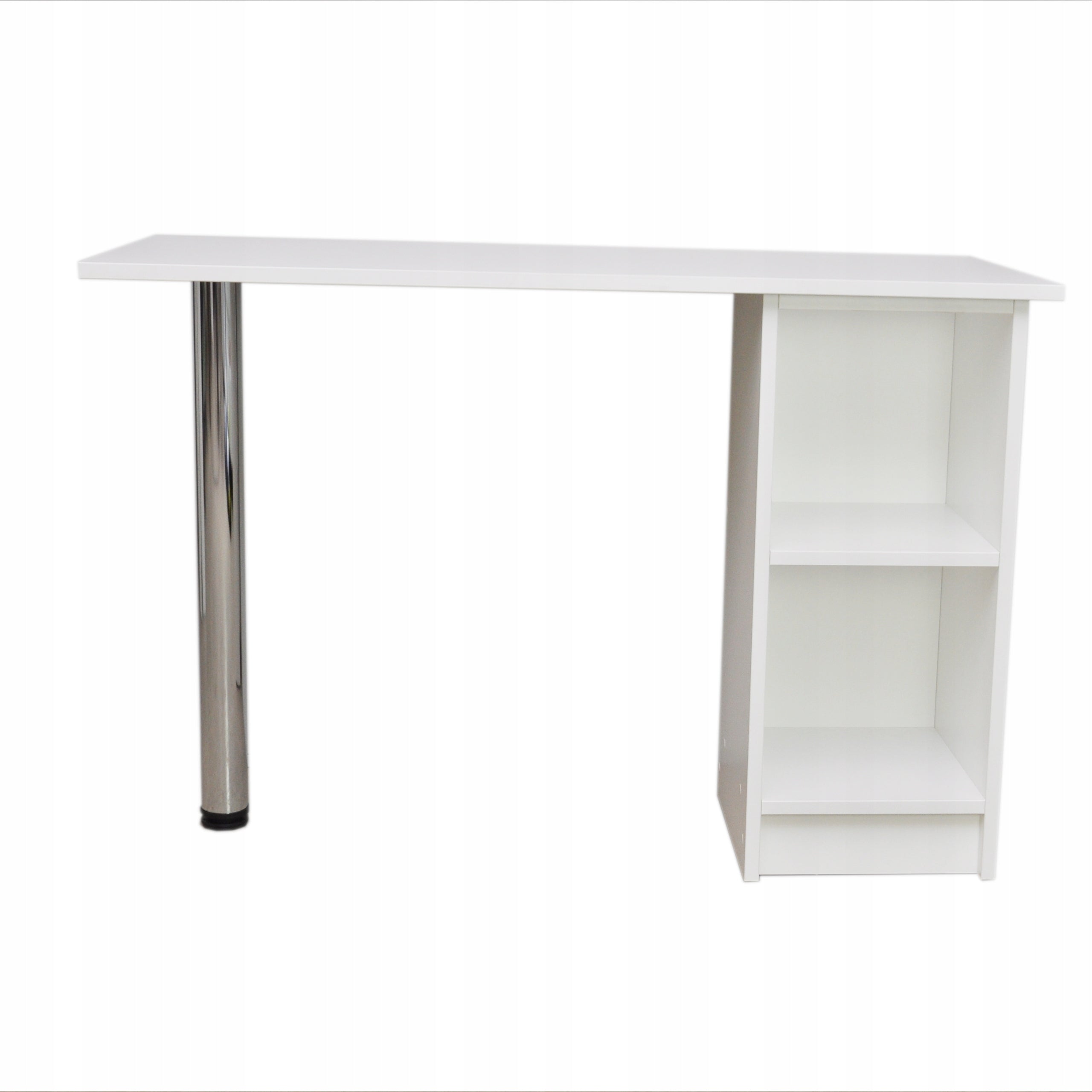 White Cosmetic Desk 110x50cm For Manicure With Drawers Table Convenient
