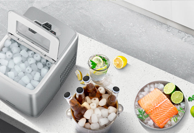 White Ice Maker ICM1264 12kg/ cleaning function Manufacturer code ICM1264A