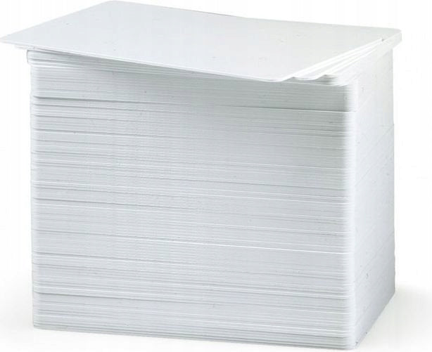 White PVC Plastic Cards ZEBRA Premier Cards 500pcs, 30 miles