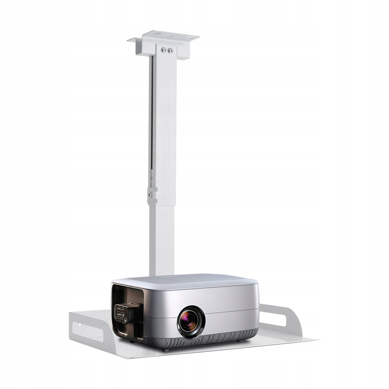 White Universal Projector Bracket for the Ceiling