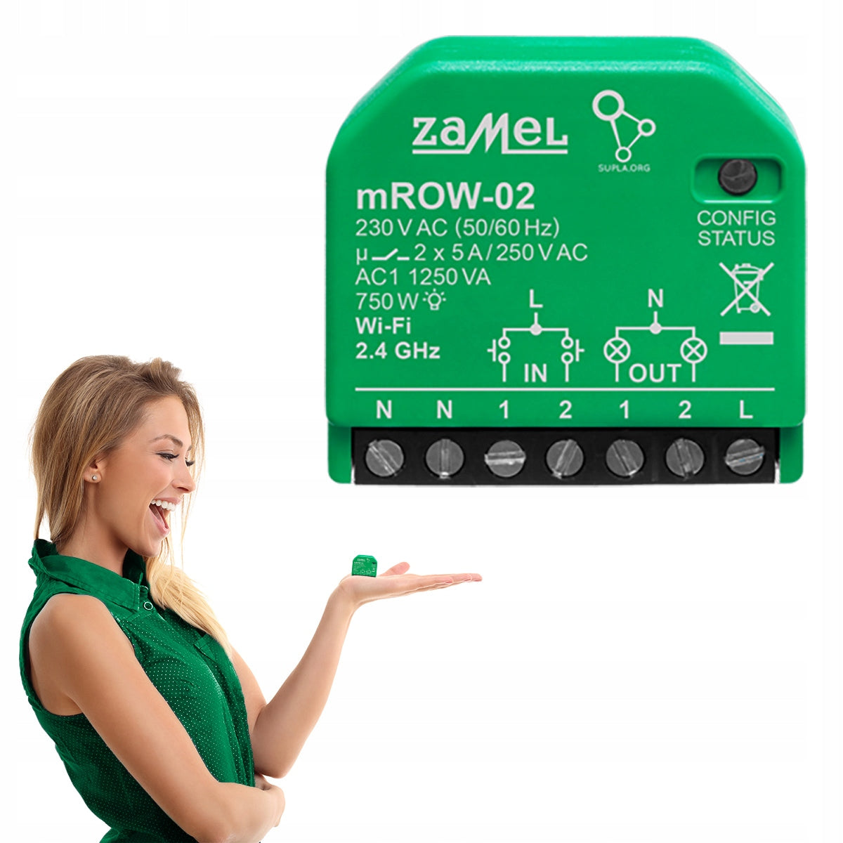 Wi-Fi receiver for control SUPLA mROW-02 smart home