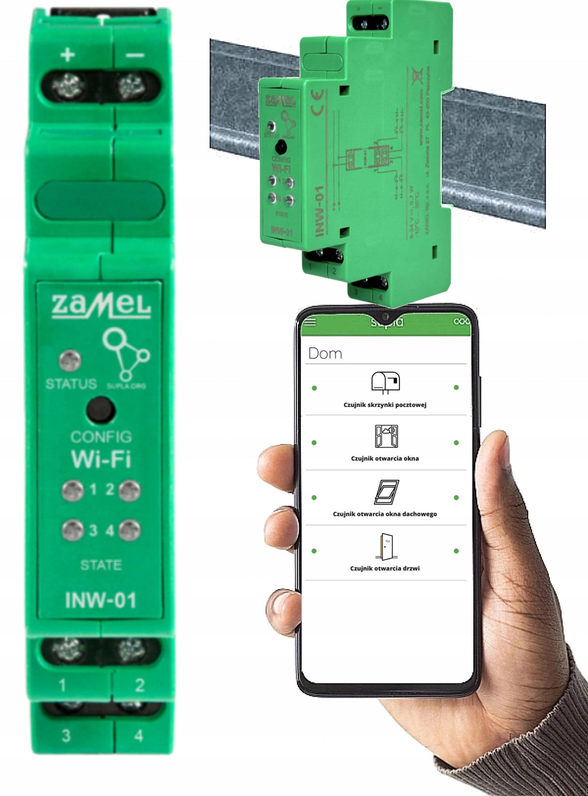 Wi-Fi signal input interface Supla Zamel - INW-01 Manufacturer code INW-01