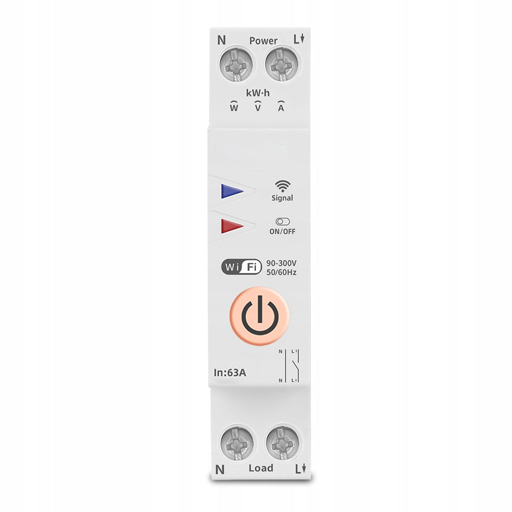 WiFi 16A relay for DIN rail switch ON OFF TUYA Smart Life Brand pcblab.io