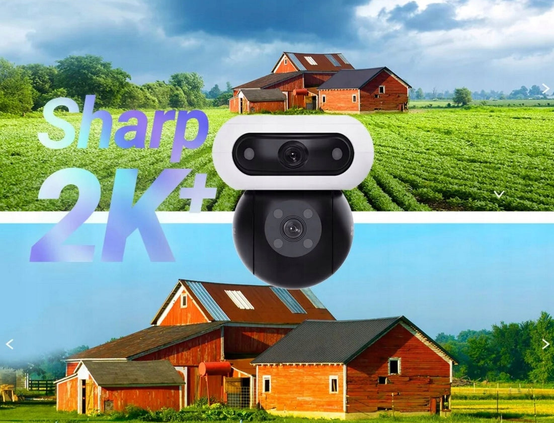 WiFi Camera Rotating EZVIZ 8MP (4MP+4MP) Dual Lens Outdoor Model CS-H90