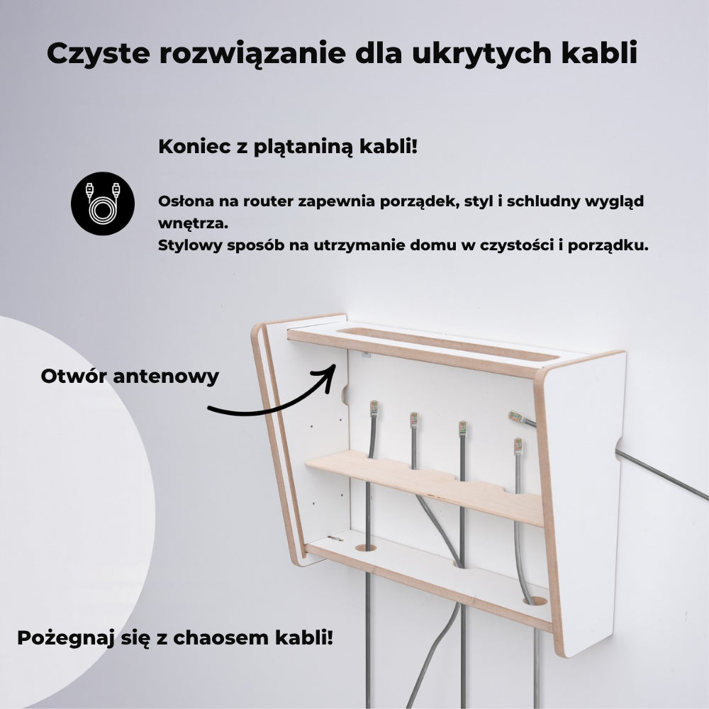 WiFi I Router Cover I I Router Cabinet |Ruter Shelf I Made in EU Manufacturer code OS_NA_ROU/B-V2