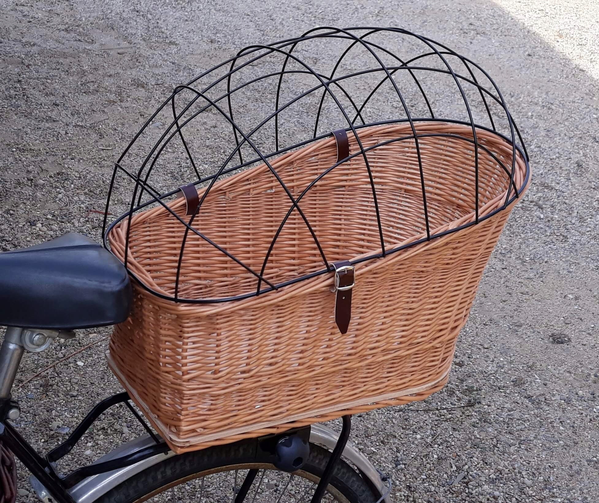 Wicker Basket Bike Basket for Dog RACK Brand Wiklinowe-kosze