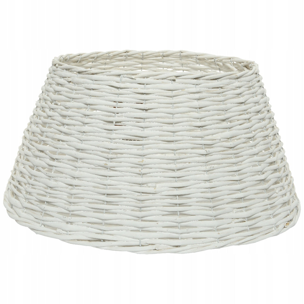 Wicker cover for Christmas tree stand white 70x28cm Collar for stand