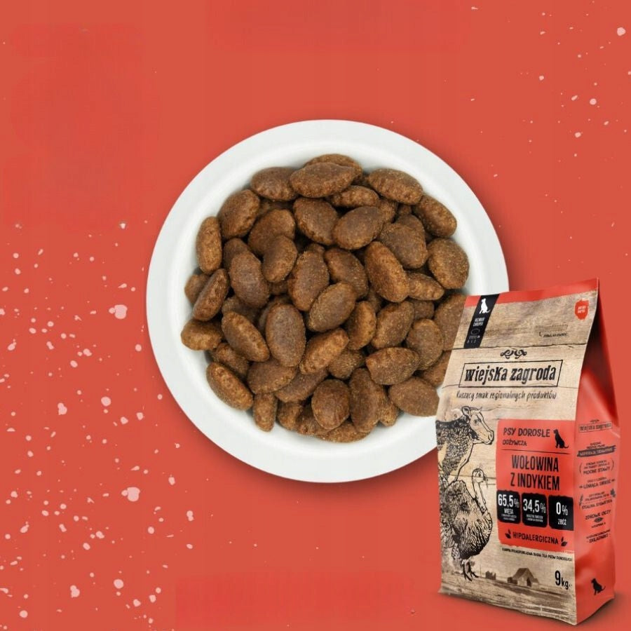 Wiejska Zagroda Dry dog food BEEF TURKEY VEGETABLES Large breeds L 20kg Manufacturer code 5904463130692