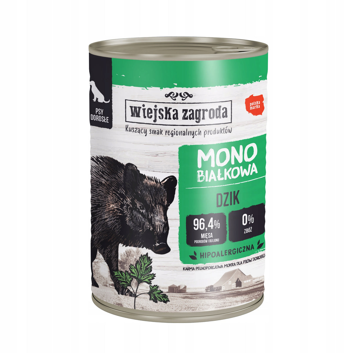 Wiejska Zagroda Wet dog food Monoprotein MIX OF FLAVORS 12x 400g Brand Wiejska Zagroda