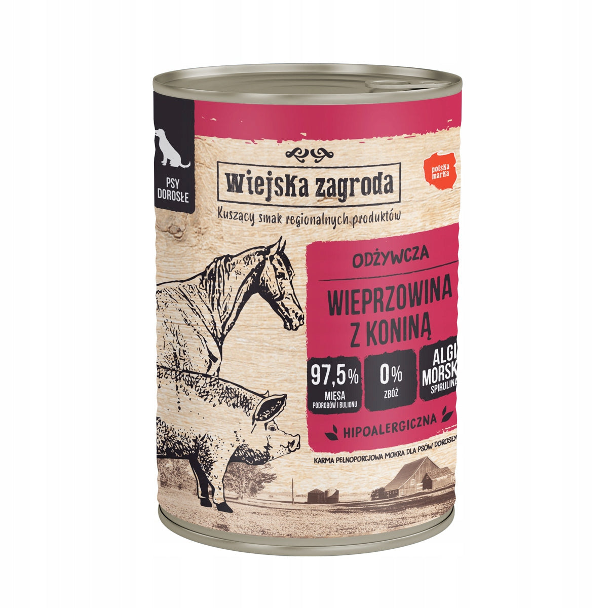 Wiejska Zagroda wet food mix of flavours 2,4 kg Manufacturer code Karma mokra Wiejska Zagroda www_puszkomat_pl