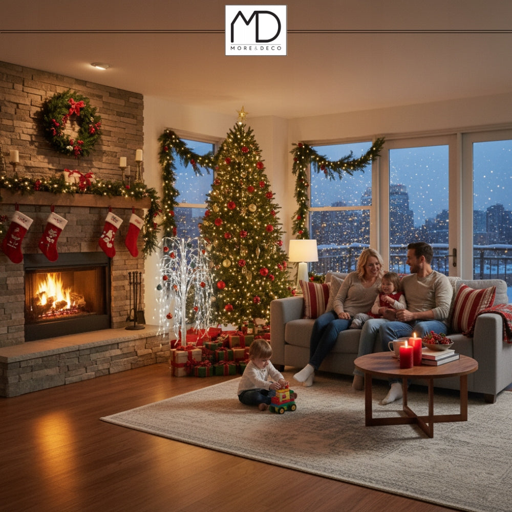 Willow glowing 120 cm 140 LED tree color cold Christmas decoration Brand MORE&DECO