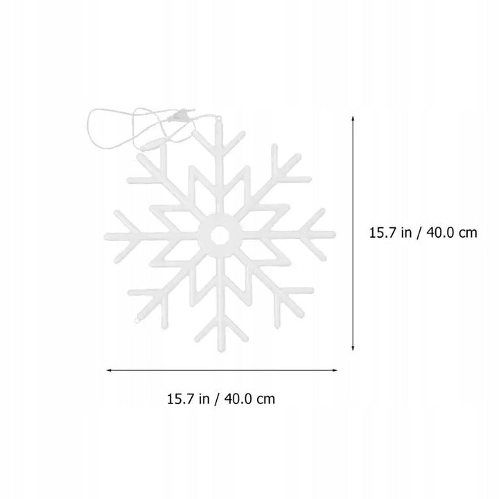 Window Decoration Hanging Snowflake Christmas Snow LED Glowing 40 cm Color Manufacturer code płatek