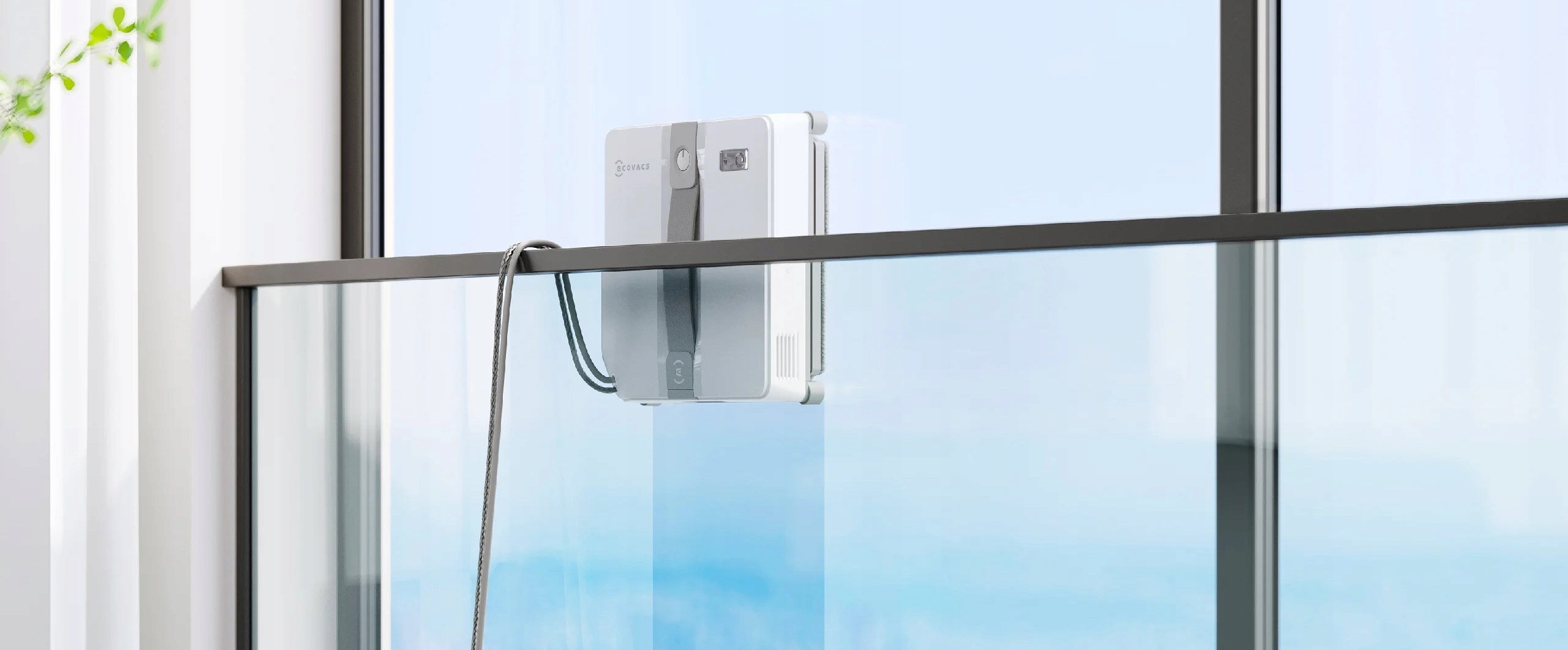Window cleaning robot Ecovacs WINBOT MINI grey cleans at the edges Packaging status original
