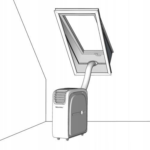 Window seal for AirStop 3m Warmtec portable window air conditioner Recommended maximum room size 70 m²