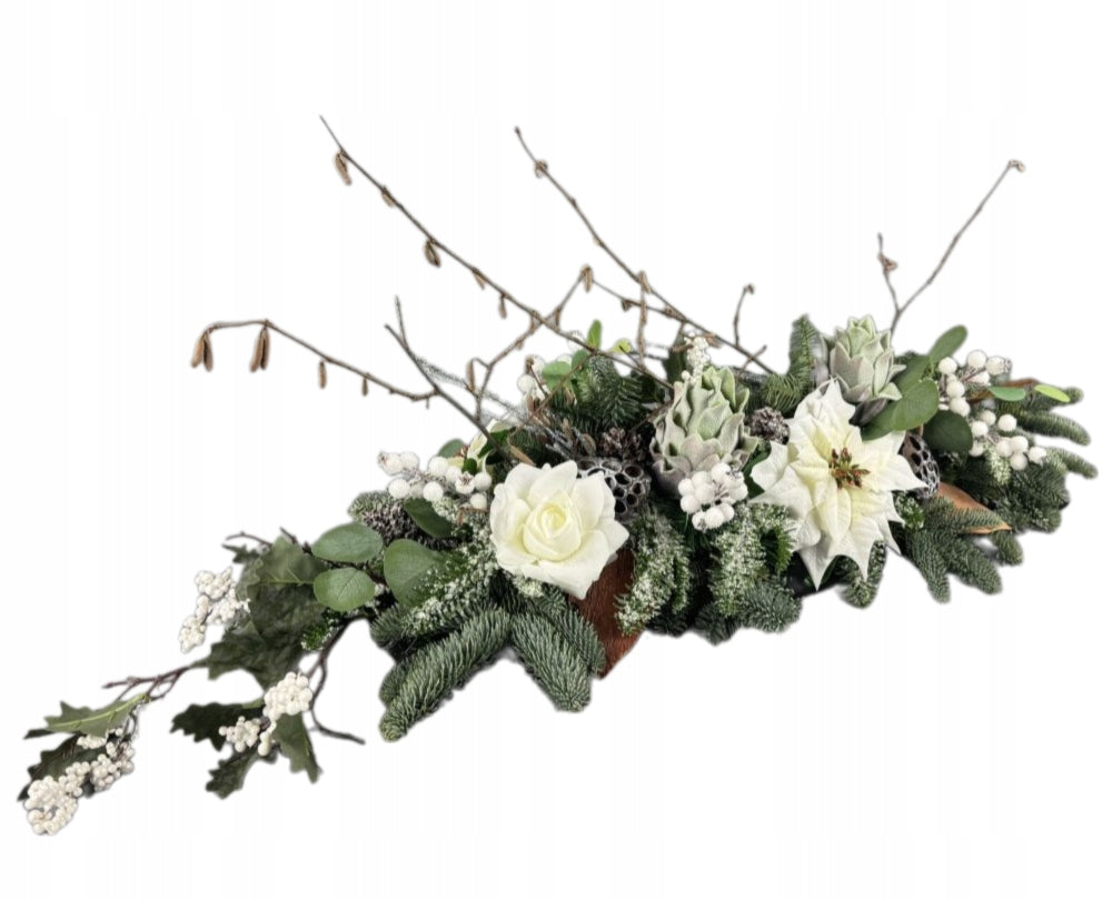 Winter Reed with Exotic Flower