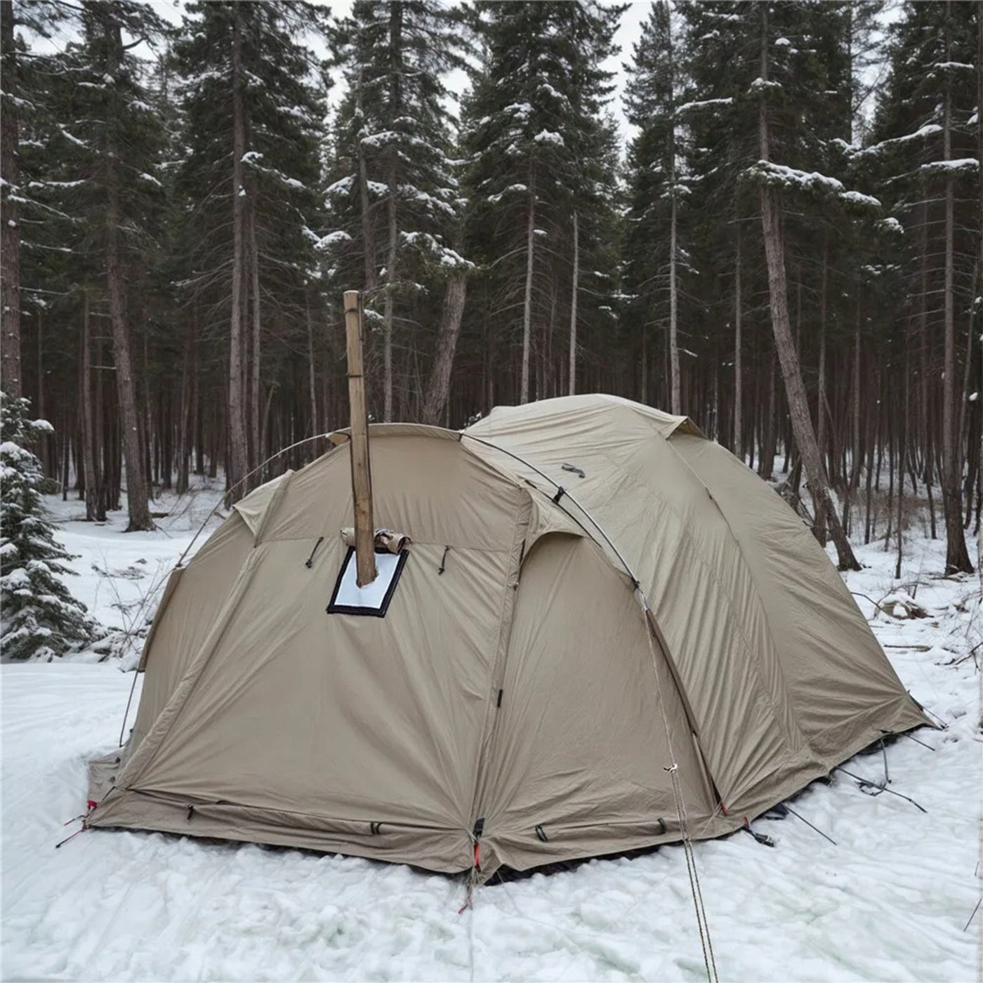 Winter Tent 2-Person with Stove Exit Hot Tent 4-Season Manufacturer code Całoroczny Namiot 2-osobowy