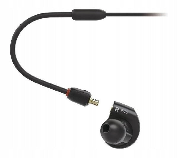 Wired Headphones Audio-Technica ATH-E40 In-Ear Black Brand Audio-Technica