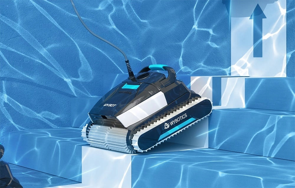 Wired Robot Vacuum Cleaner for Pool Cleaning Wybot L1 For Walls And Bottoms Batteries included no