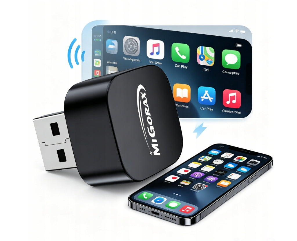 Wireless Adapter CarPlay Android Auto Plug & Play Migorax