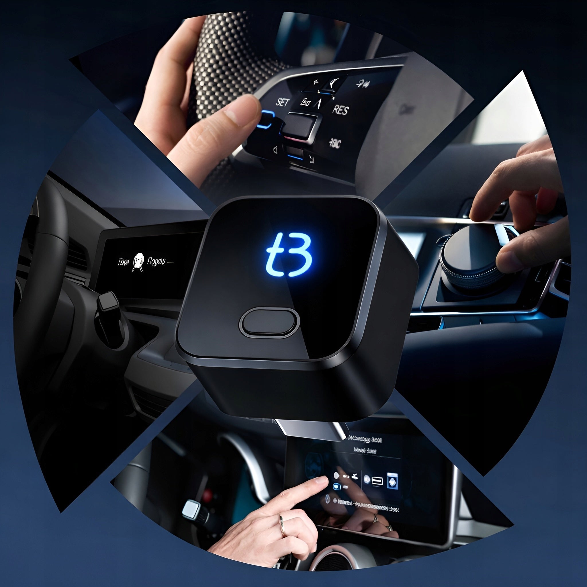 Wireless Adapter CarPlay Android Auto USB-C WiFi 6 BT 5.4 TB CUBE PRO Packaging status original