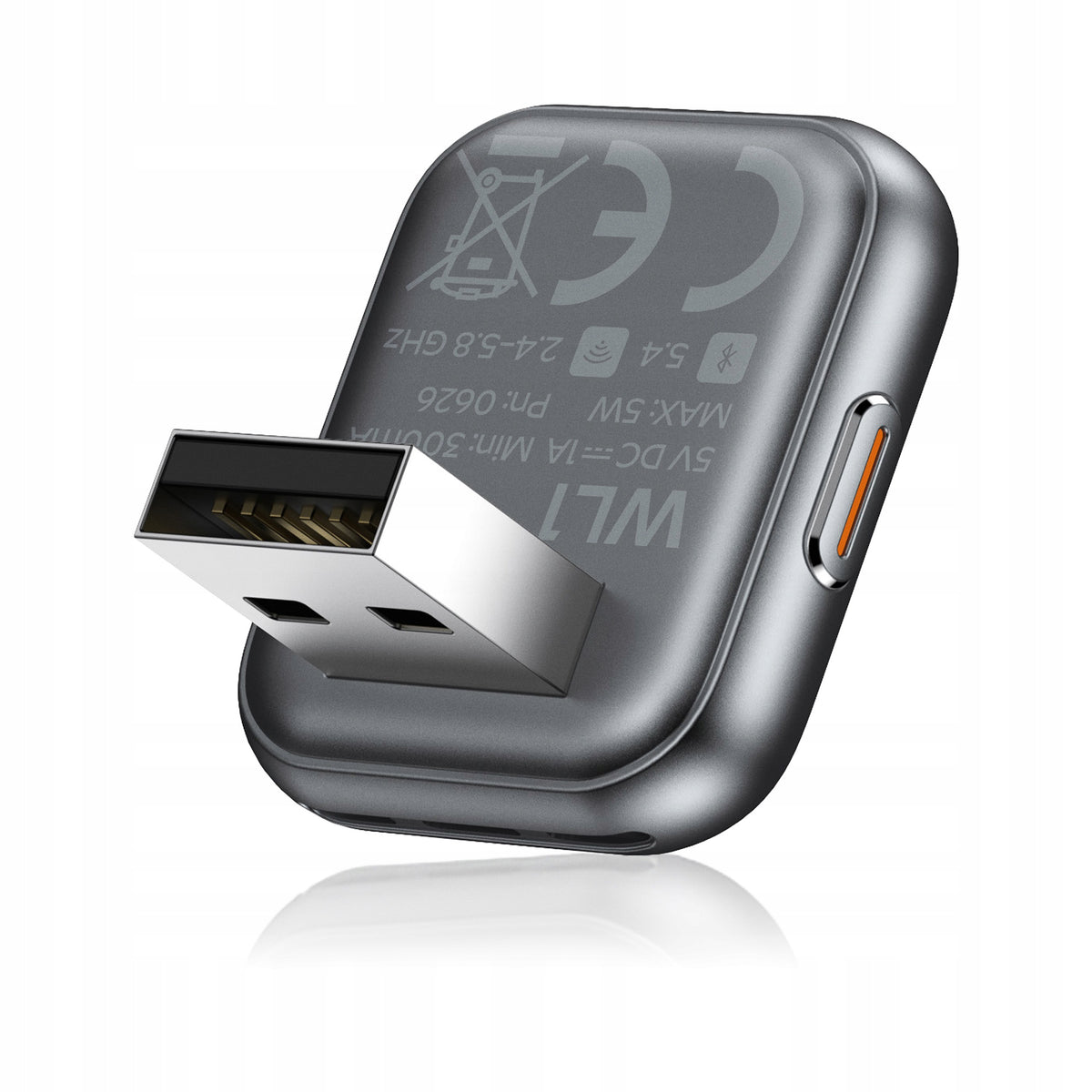 Wireless Adapter for CarPlay Android Auto USB A Wifi Bt Slim Qerk WL1-B Packaging status original
