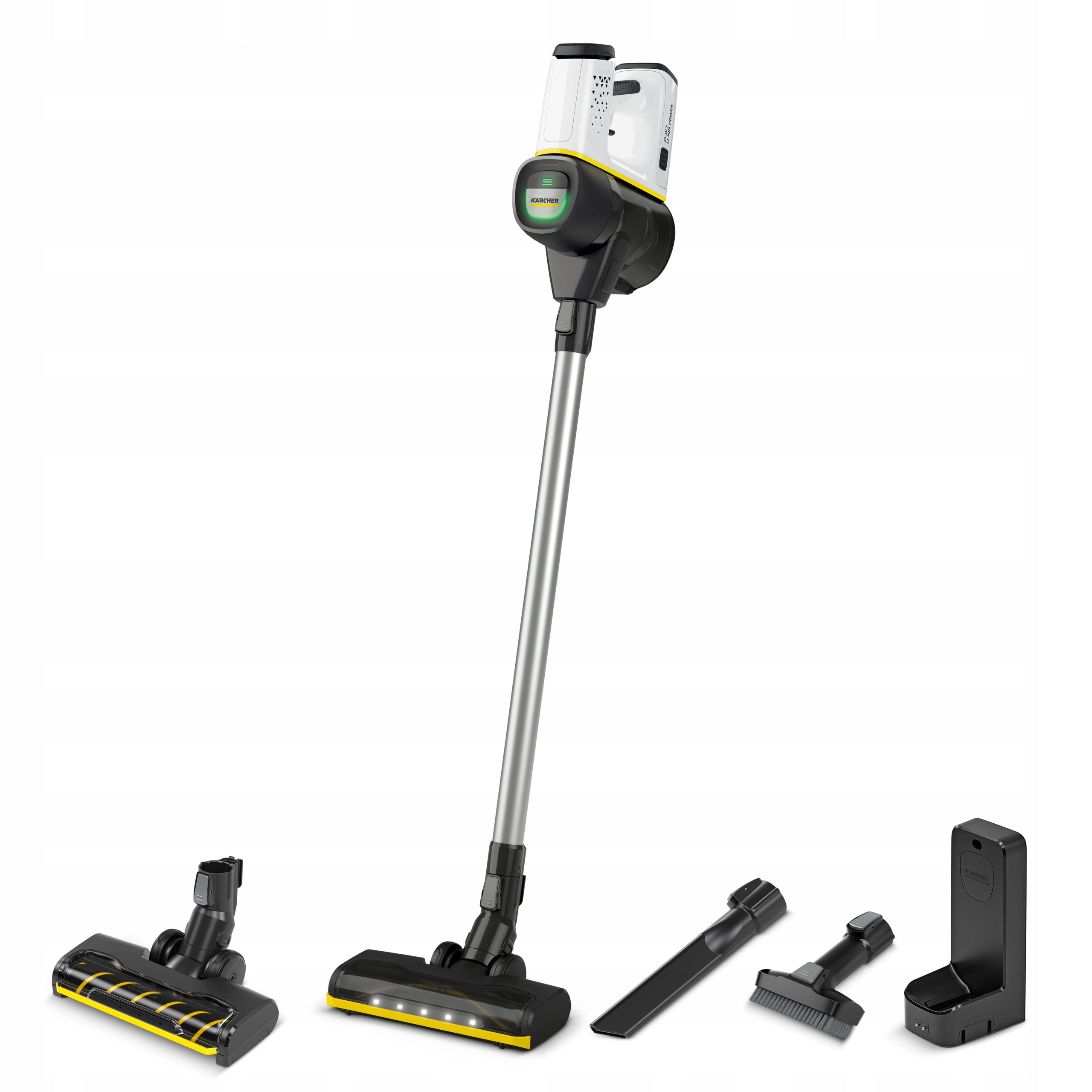 Wireless Bagless Vertical Vacuum Cleaner with KARCHER VC 6 Battery