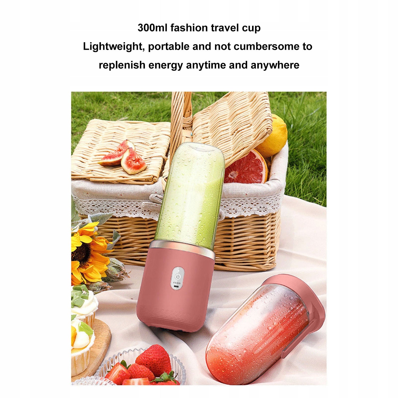 Wireless Blender Portable USB for Cocktails – Set with 2 Bottles Manufacturer code AG251022194703