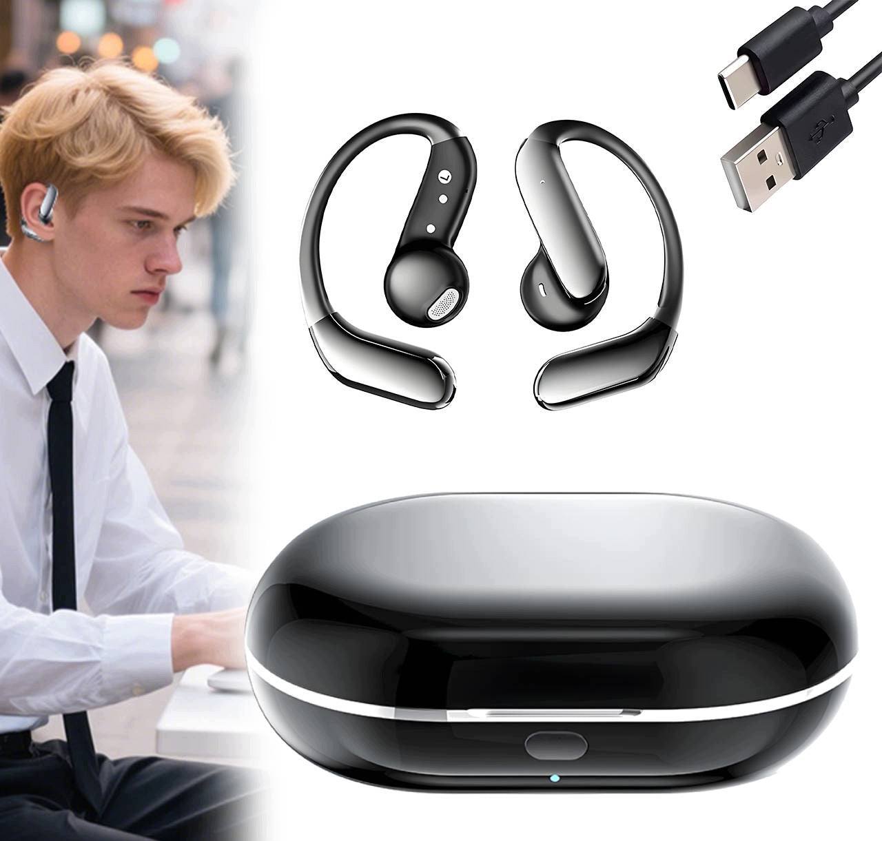 Wireless Earbuds Sports BLUETOOTH 6.1 Powerbank 400mAh TWS