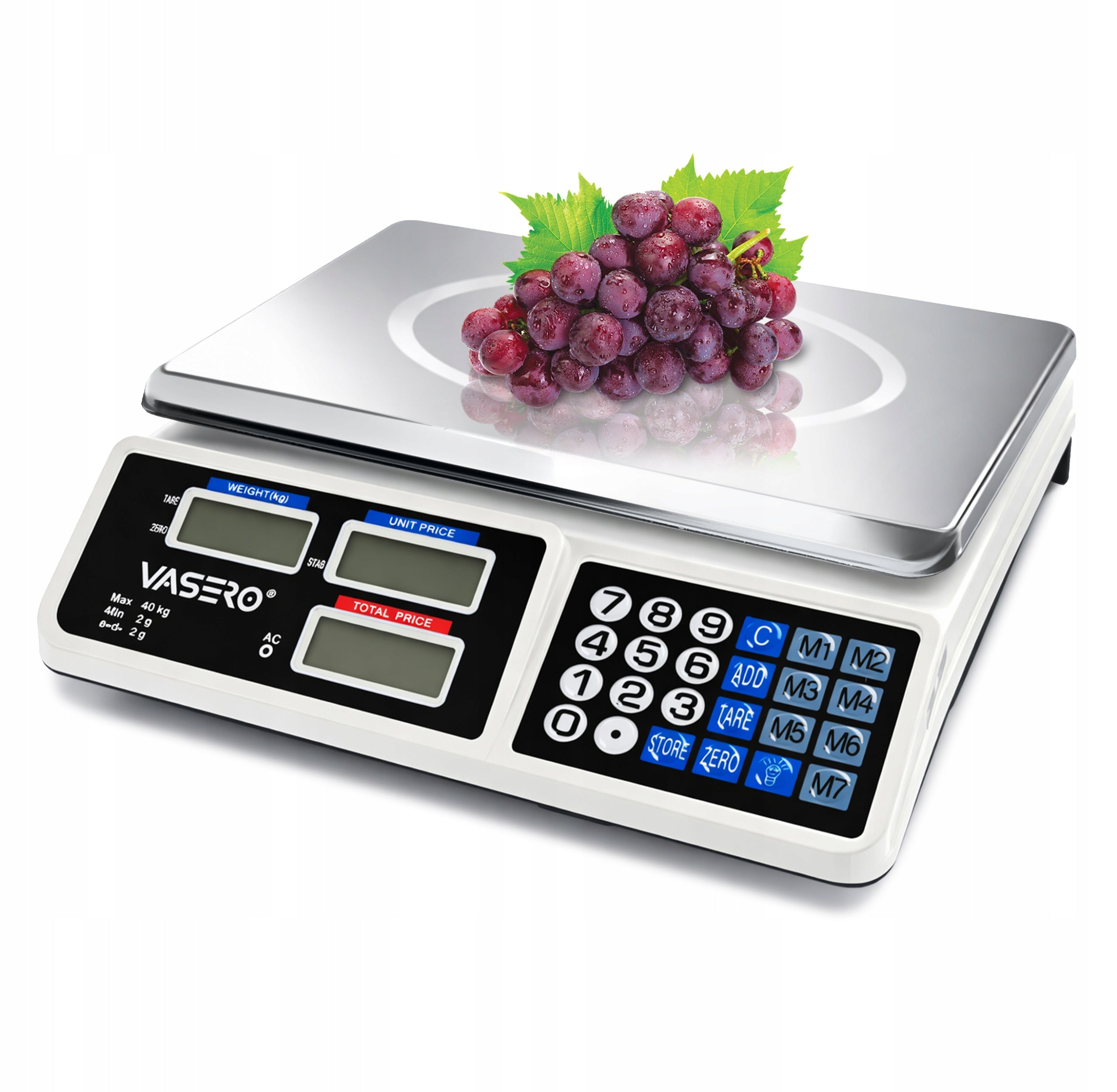 Wireless Electric Scale Shop Gastronomic LCD 40kg Rechargeable Scale type store