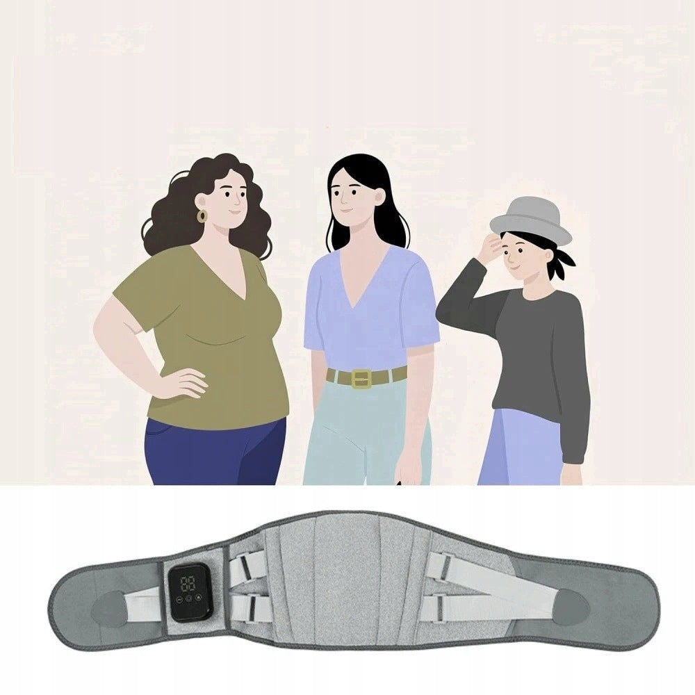Wireless Heating Belt for Back Pain Lumbar Belly Massager Graphene Packaging status original