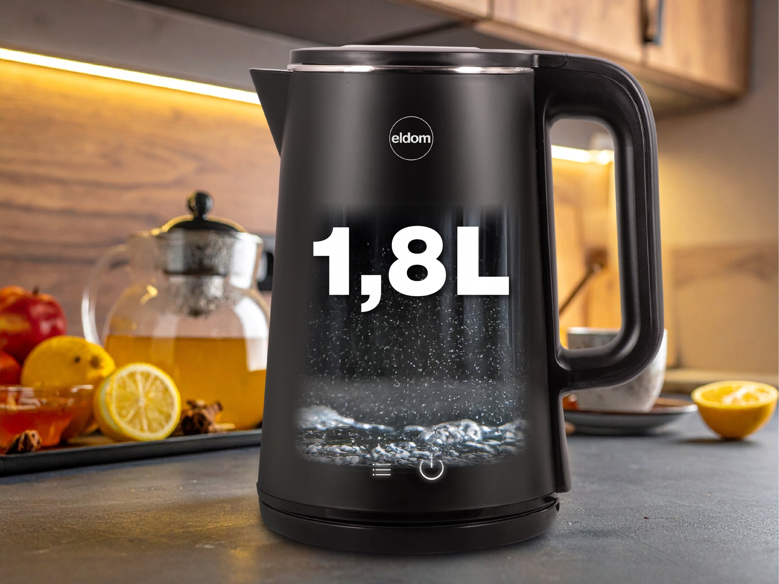 Wireless Kettle with Temperature Control C515 black 2000W 5 programs Manufacturer code C515C