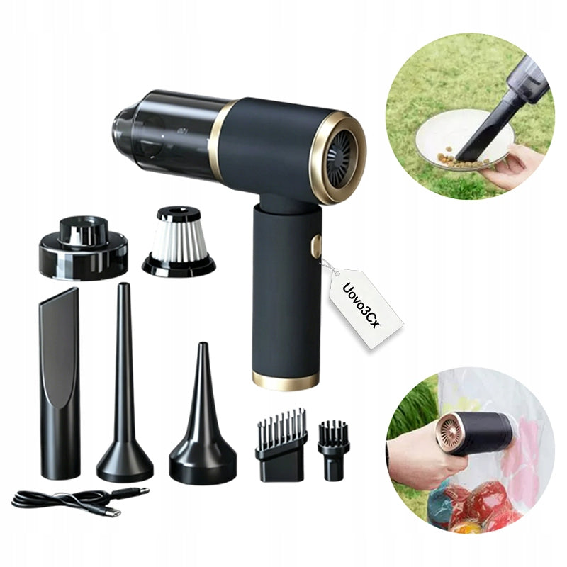 Wireless Mini Car Vacuum Cleaner with Vacuuming and Blowing Function