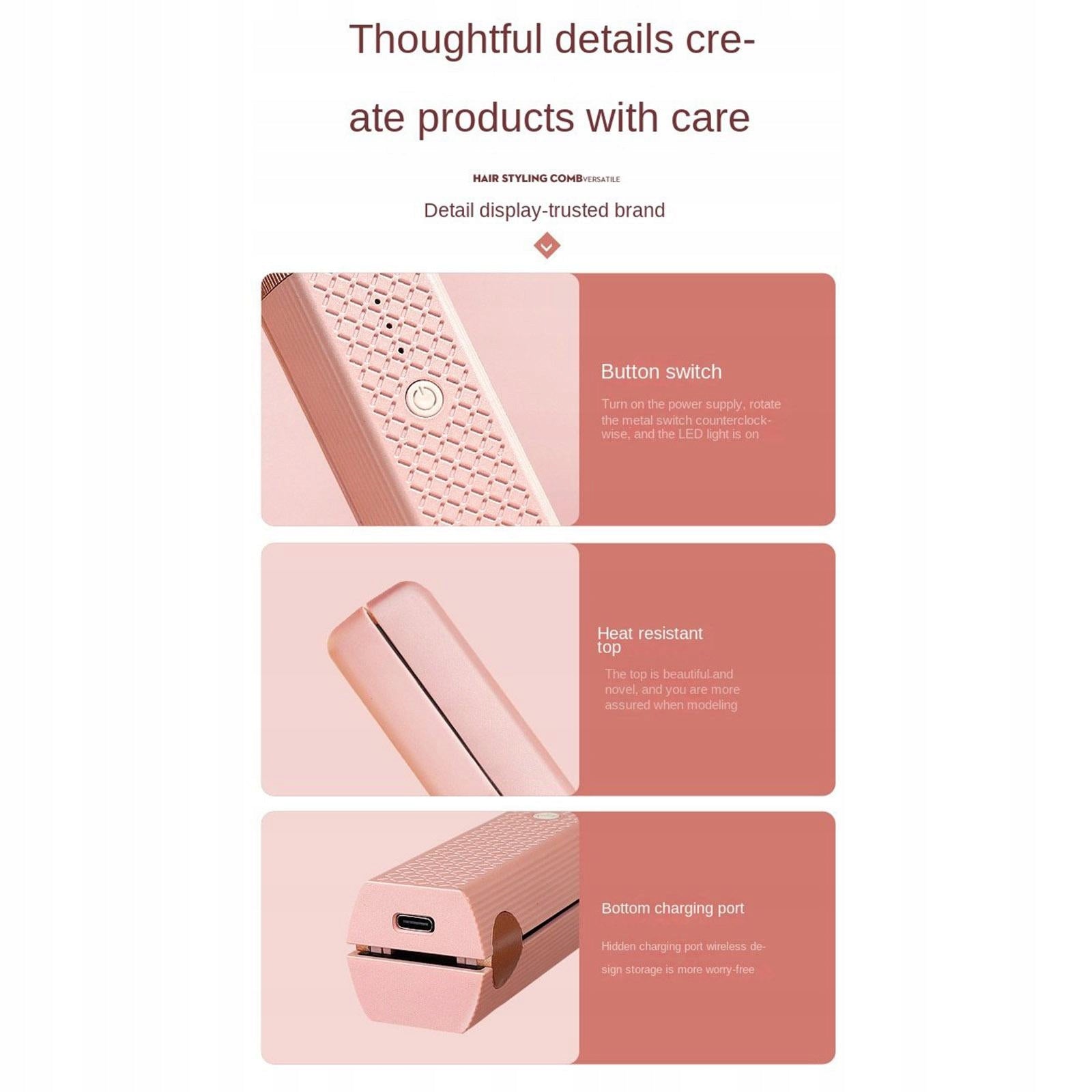 Wireless Mini Hair Straightener Brand no brand