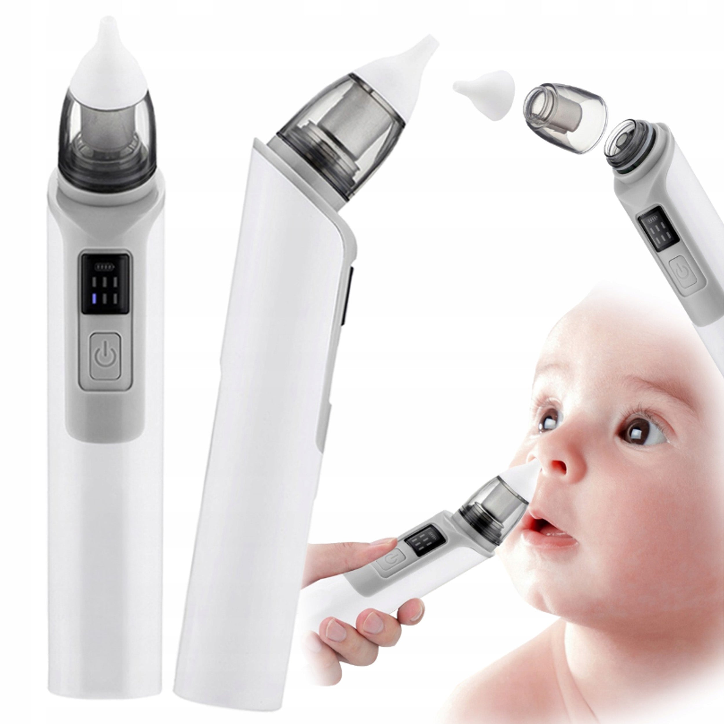 Wireless NASAL ASPIRATOR Electric 6 Power Levels + Tips