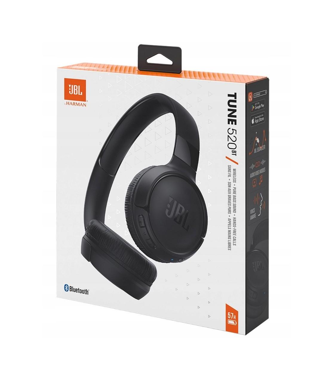 Wireless On-Ear Headphones JBL Tune 520BT Black