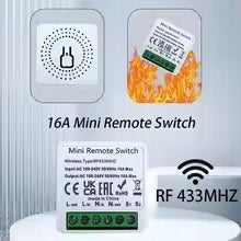 Wireless RADIO RELAY RF SWITCH 433 MHz SMART 16A Packaging status original
