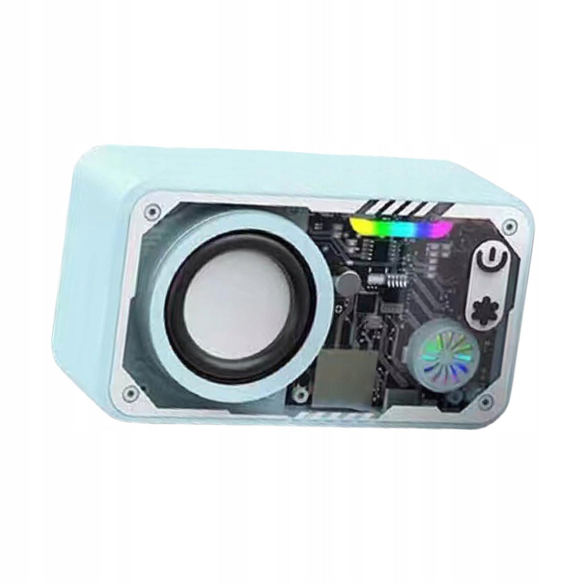 Wireless Speaker for Teenagers Gifts Indoor Transparent Design Blue Manufacturer no brand